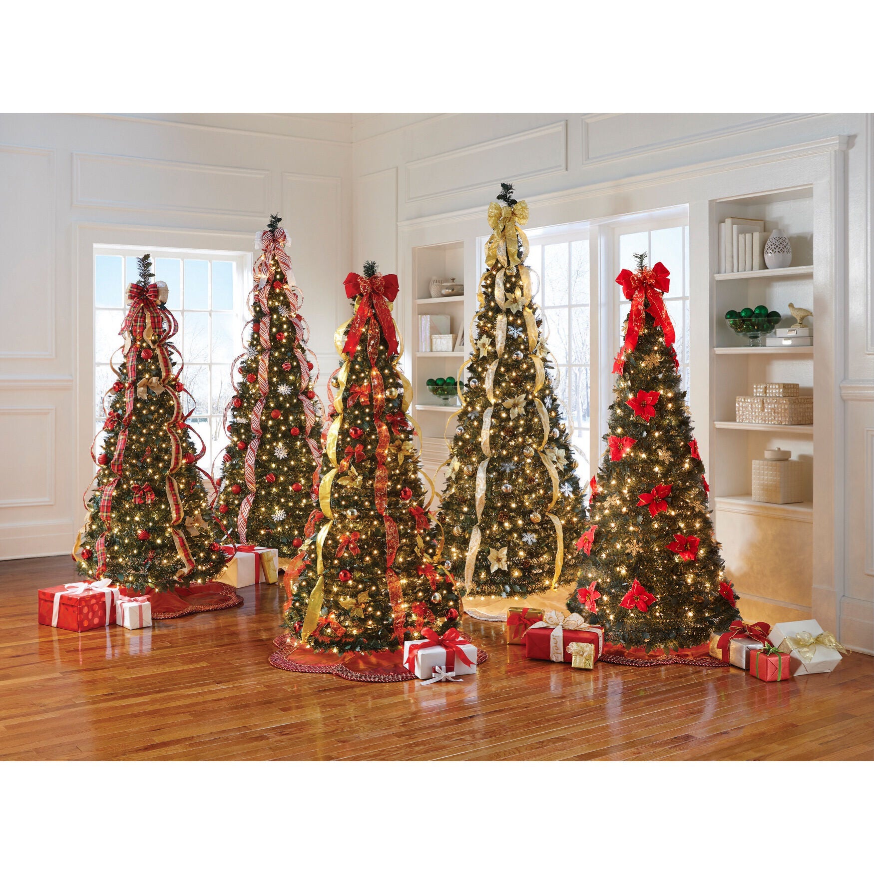 Pre-Lit Pop-Up Christmas Trees, , hi-res image number 0