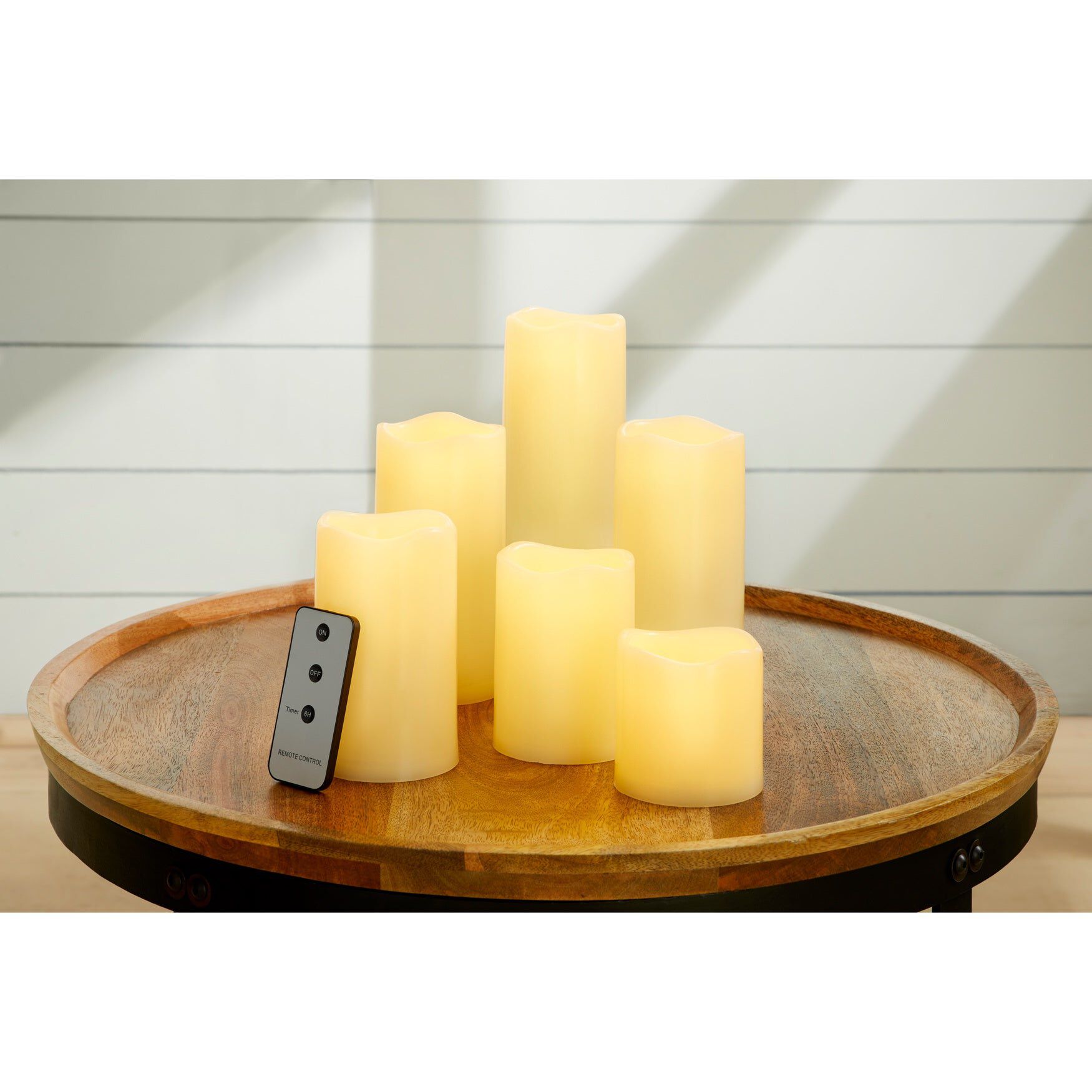 Remote-Controlled LED Candles, Set of 6