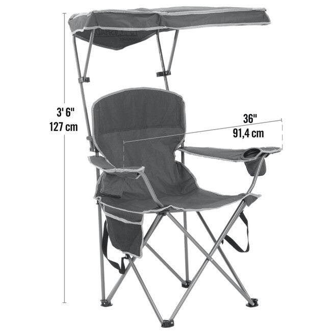 Max Shade Folding Chair - Khaki/Gray, , alternate image number 6