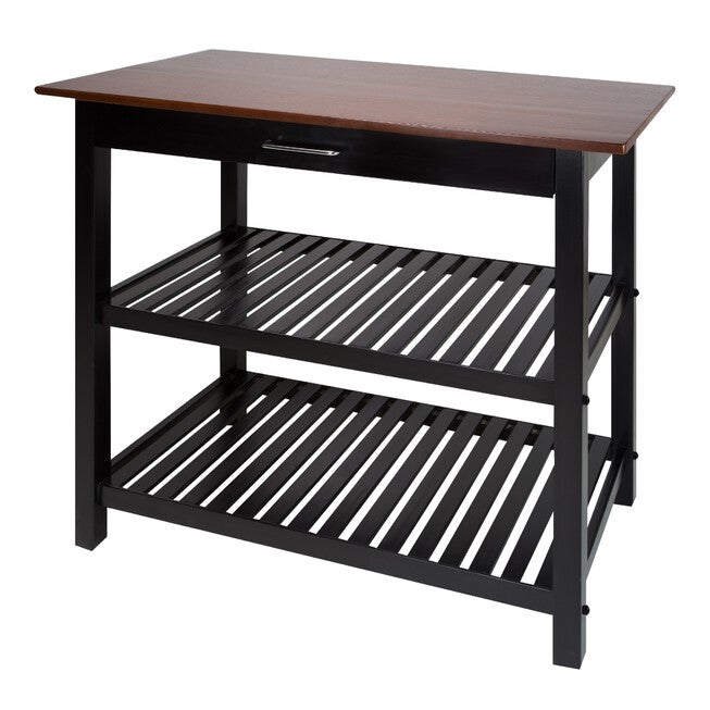 Kitchen Island with Solid Wood Top, , alternate image number 2