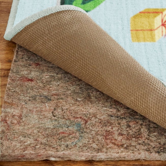 Elf Stockings Light Blue Kitchen Rug, , alternate image number 2