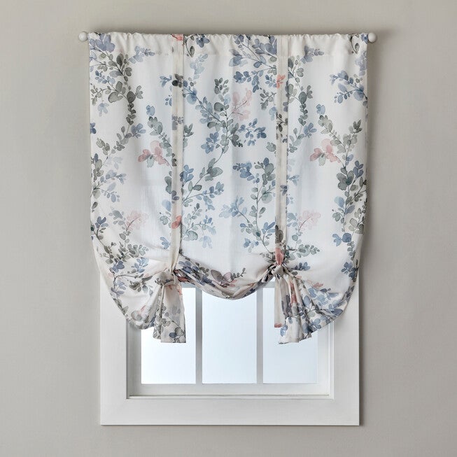 Refresh Sun-Safe Floral Tie Up Shade 40 inches x 63 inches, BLUSH, hi-res image number null