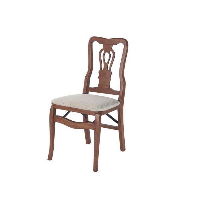 Chippendale Wood Folding Chairs, Set Of 2, CHERRY, hi-res image number null