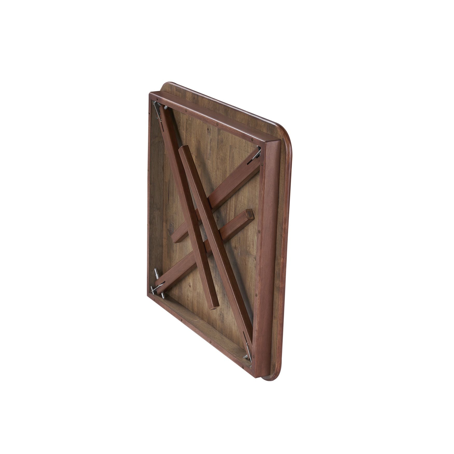 Straight Edge Wood Folding Card Table, , on-hover image number 1