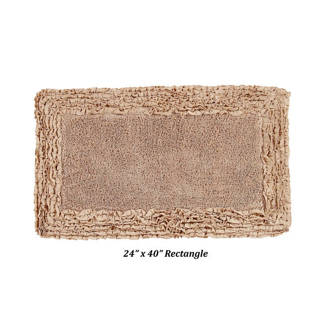 Shaggy Border Bath Rug Mat, 4 Pc Set, (17 inches X 24 inches | 20 inches X 20 inches | 21 inches X 34 inches | 24 inches X 40 inches), , alternate image number 4