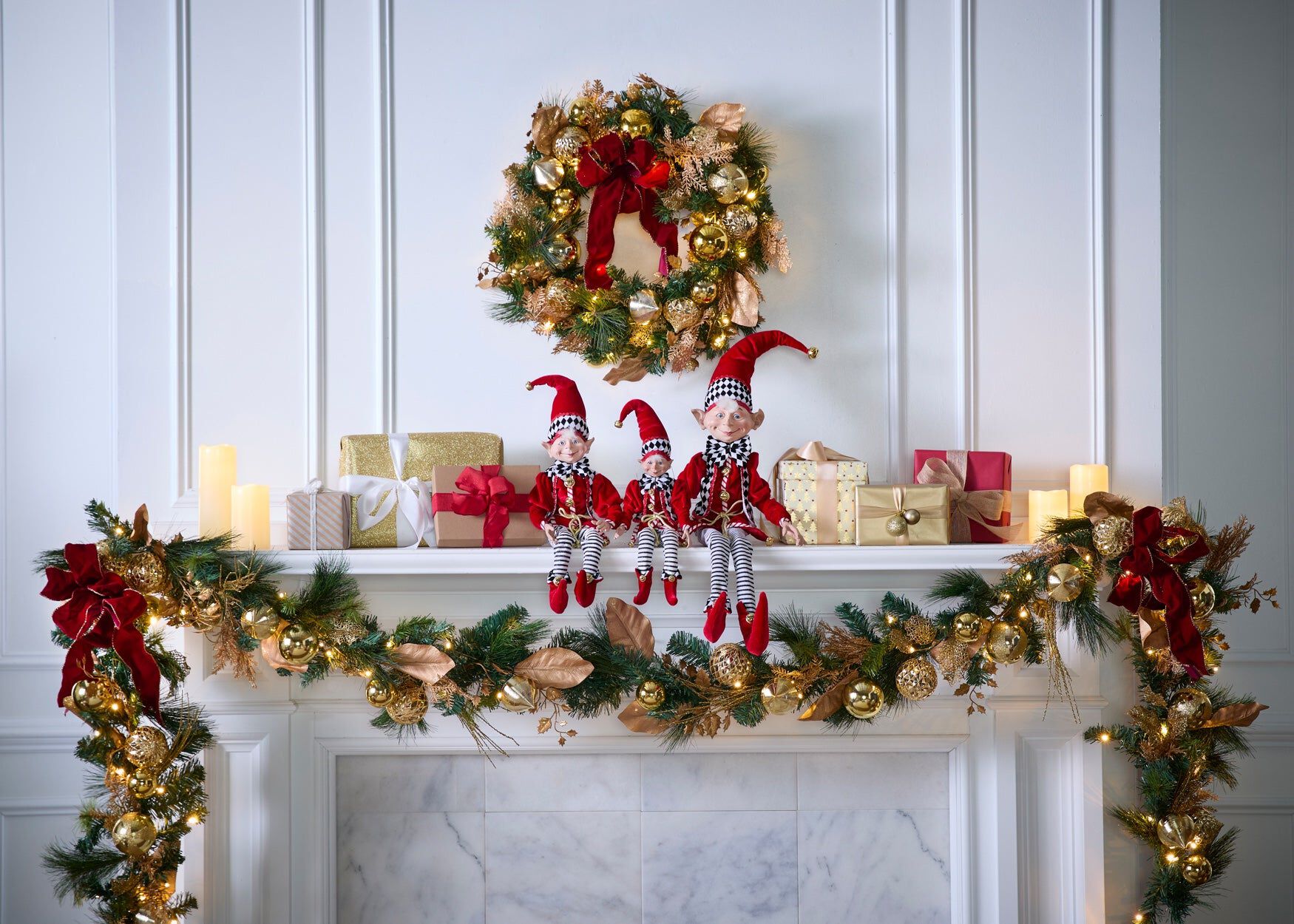 38"H Posable Christmas Elf