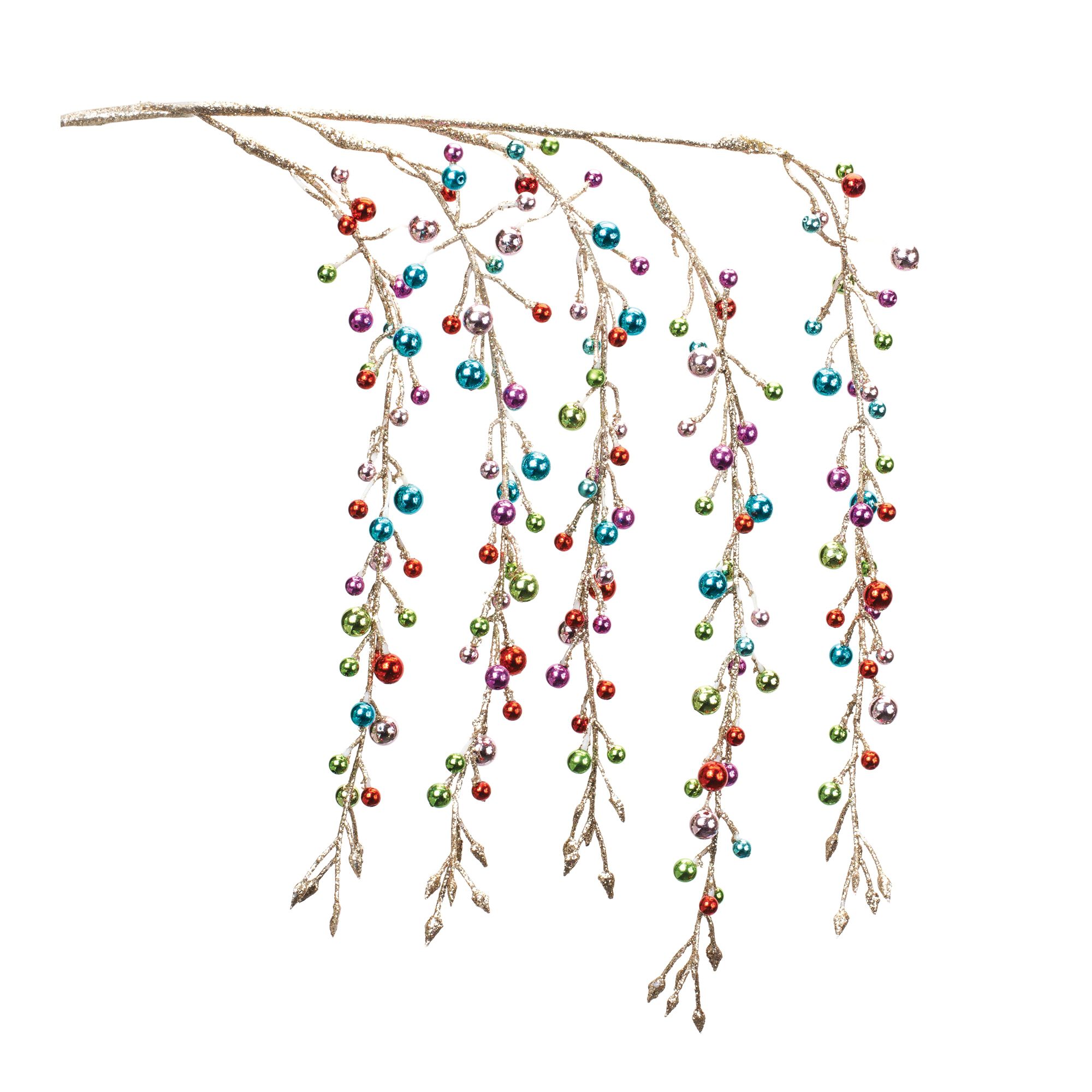 Hanging Bead Spray (Set of 2), GOLD PINK, hi-res image number 0