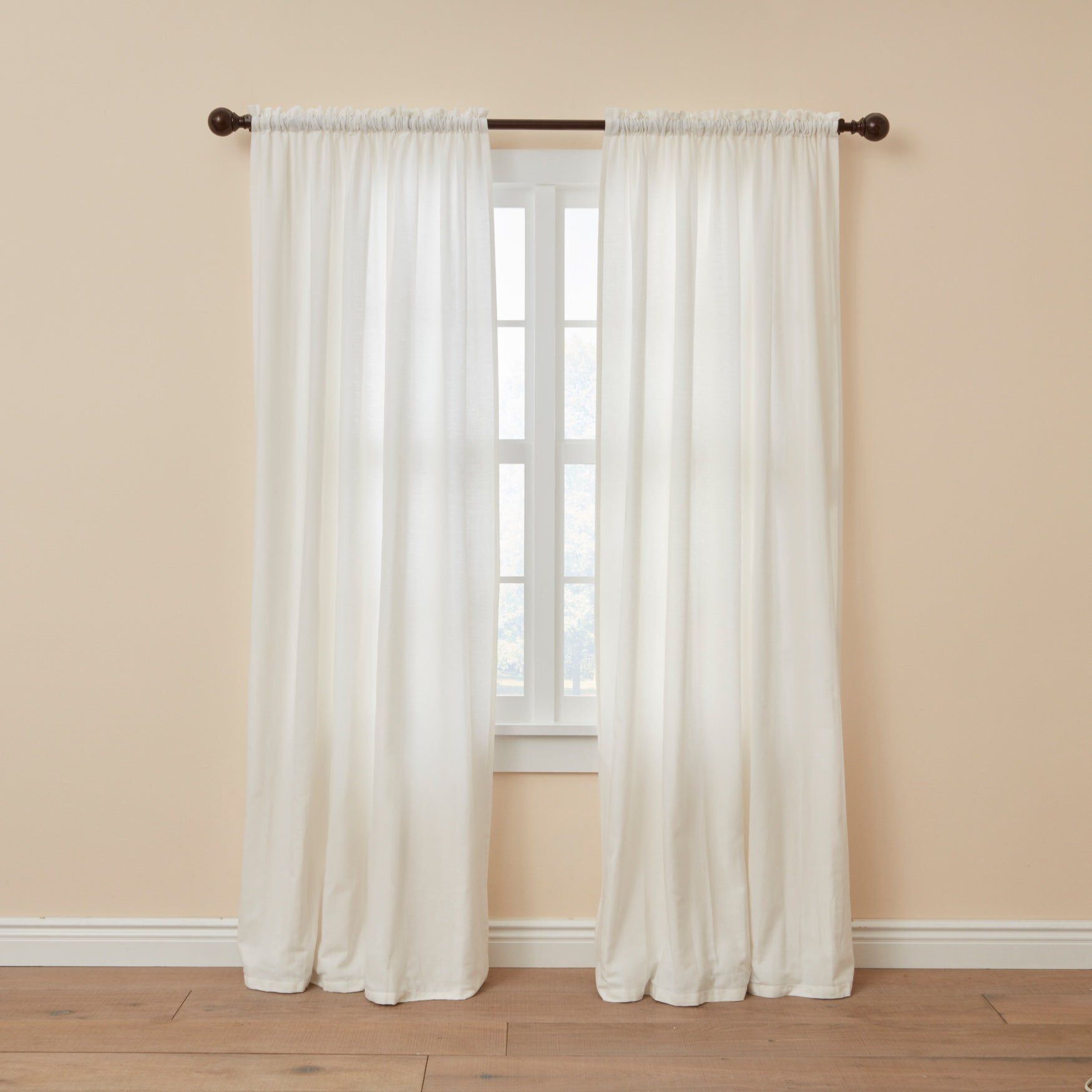 Poly Cotton Canvas Rod-Pocket Panel