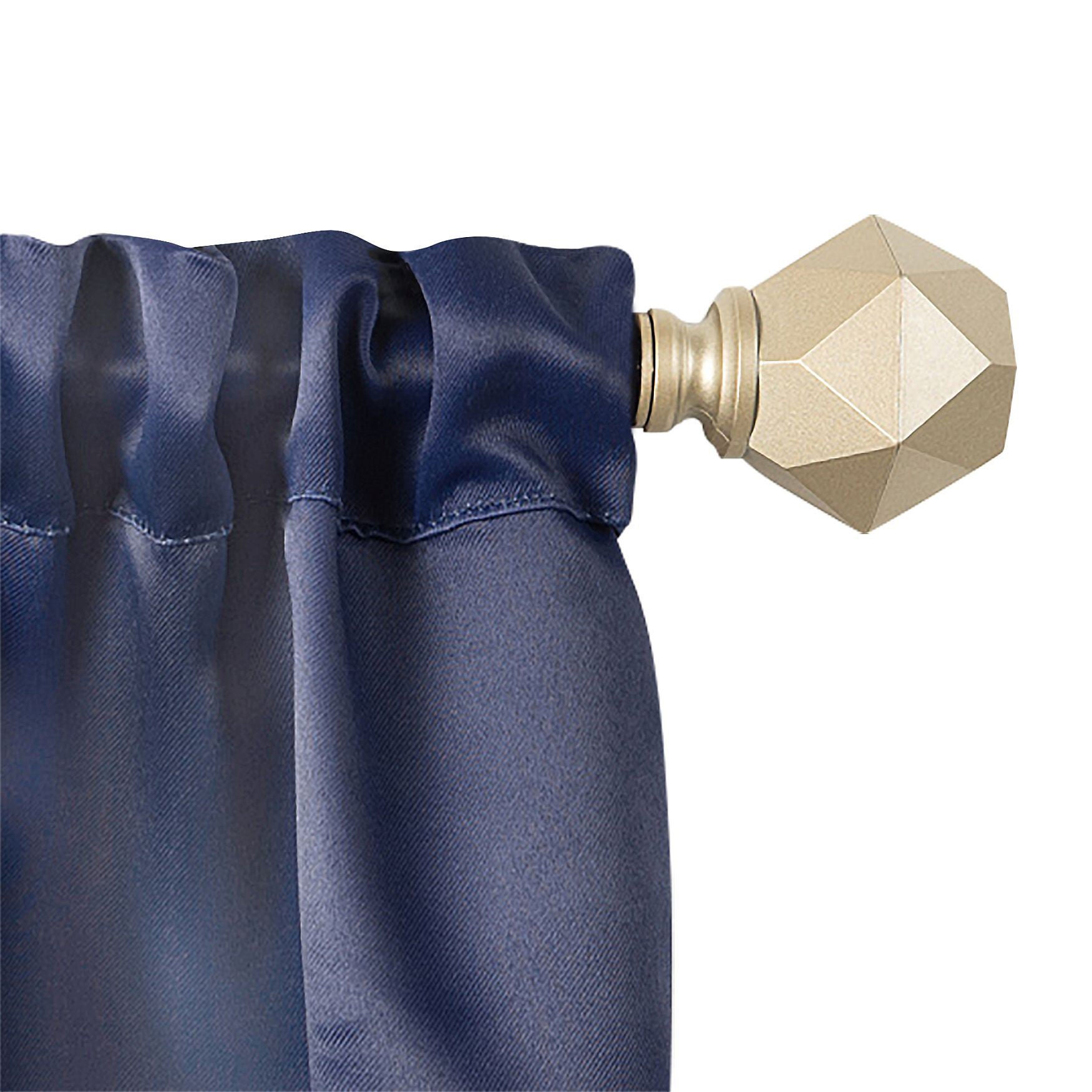 Innovative Decorative Room Darkening Wrap Around Rod & Finial 48-86, , alternate image number 5