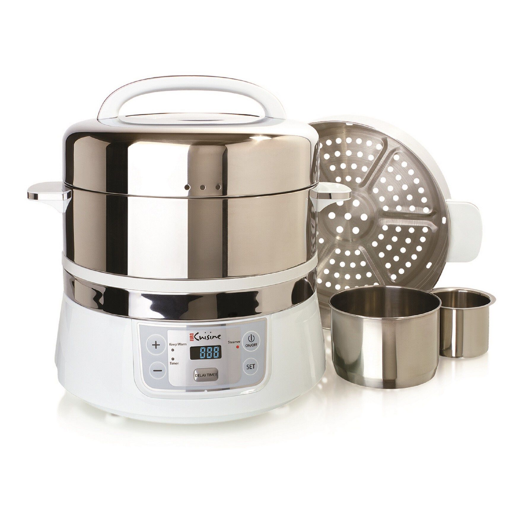 Euro Cuisine Stainless Steel Electric Food Steamer, , alternate image number 2