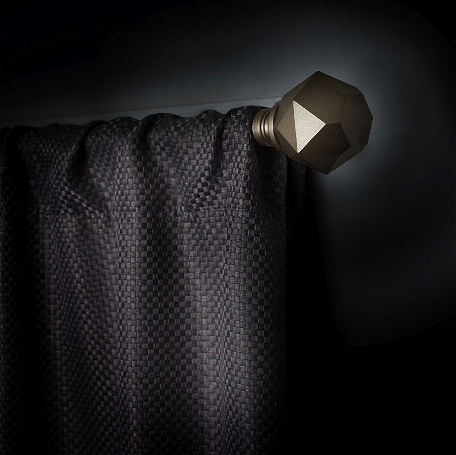 Innovative Decorative Room Darkening Wrap Around Rod & Finial 48-86, , alternate image number 4