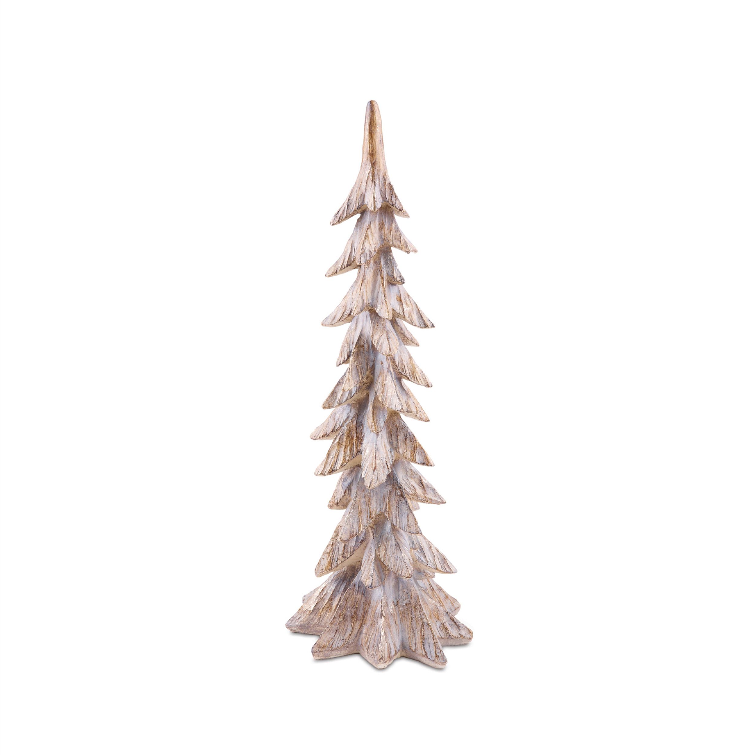 Carved Pine Tree (Set of 3), BROWN GOLD, alternate image number 3