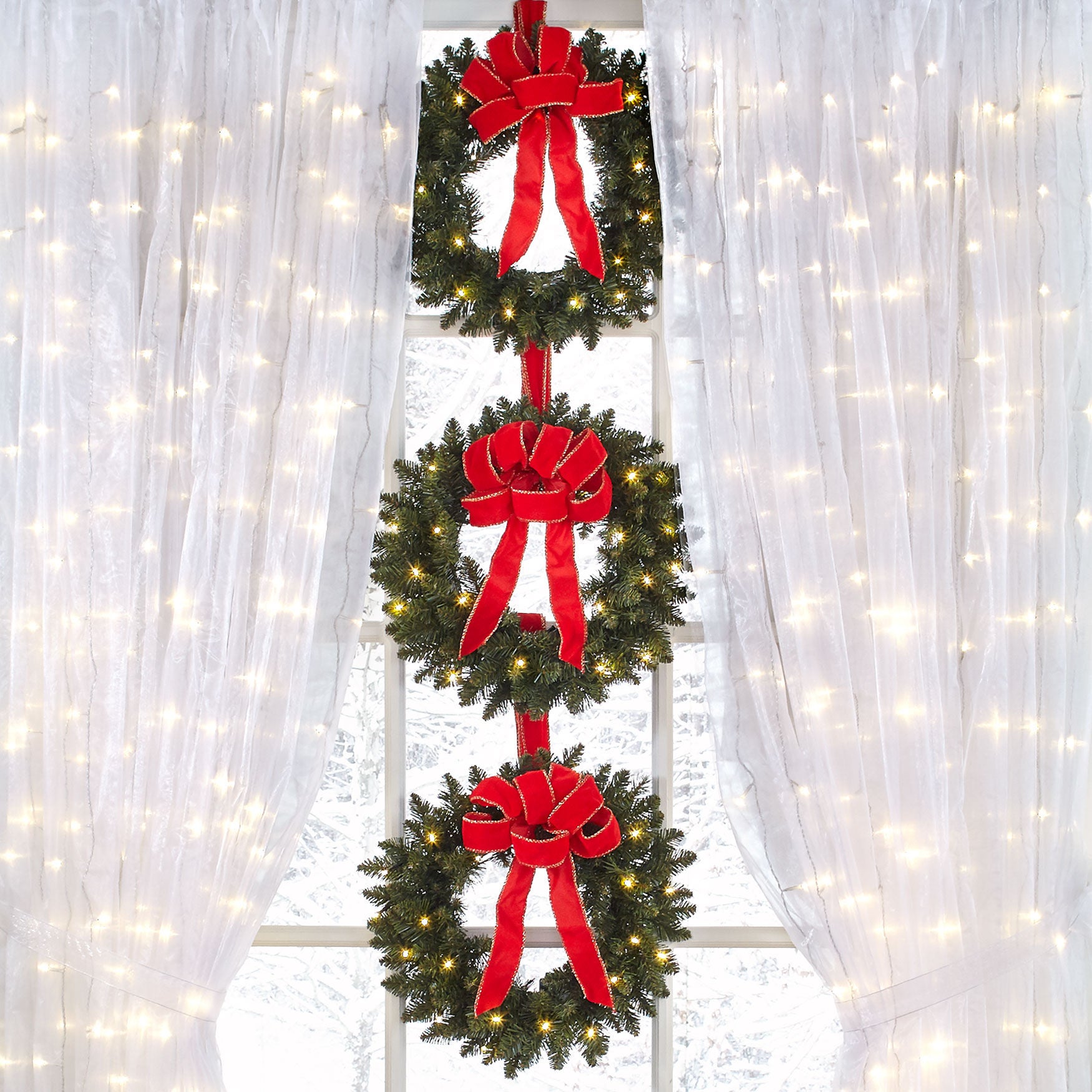 Outdoor lighted christmas wreath cordless cheap