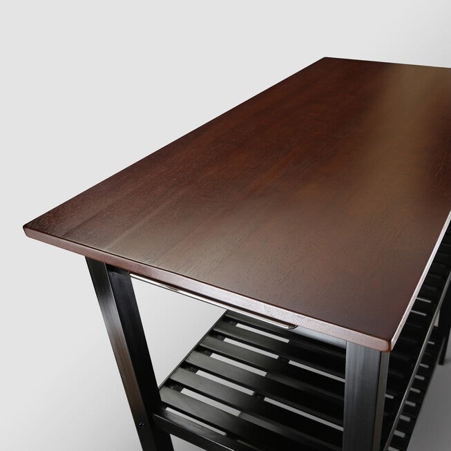 Kitchen Island with Solid Wood Top, , alternate image number 7