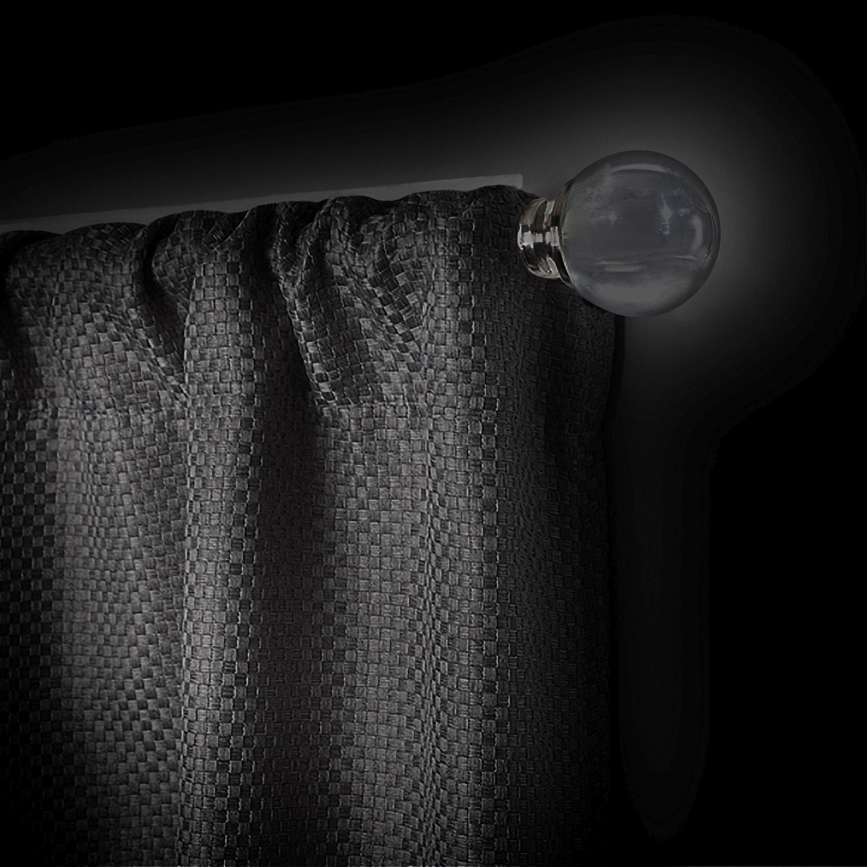 Innovative Decorative Room Darkening Wrap Around Rod & Finial 48-86, , alternate image number 14