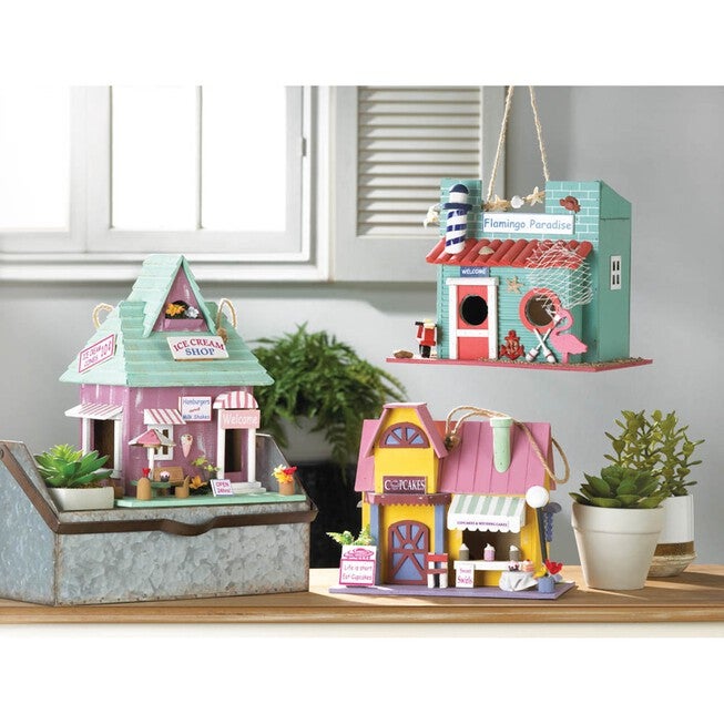 Flamingo Paradise Birdhouse, , on-hover image number 1