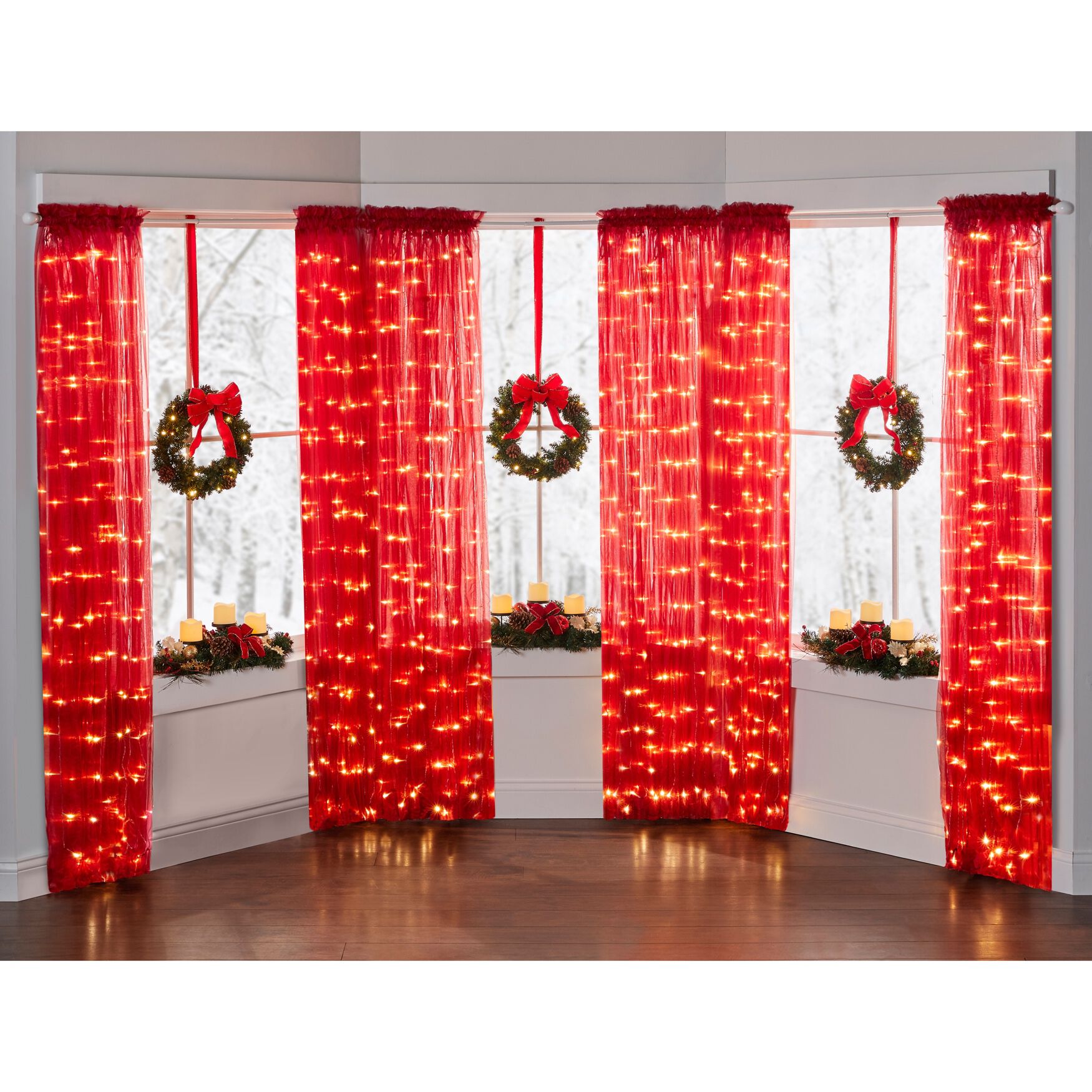 Pre lit wreaths cordless cheap