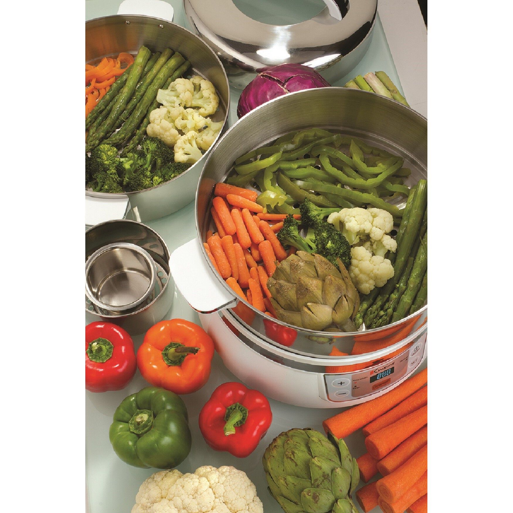 Euro Cuisine Stainless Steel Electric Food Steamer, , alternate image number 5