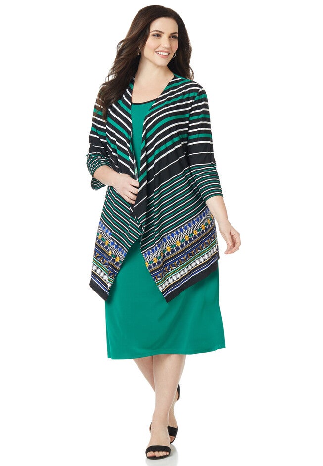 Geo Twist Jacket Dress, , hi-res image number 0