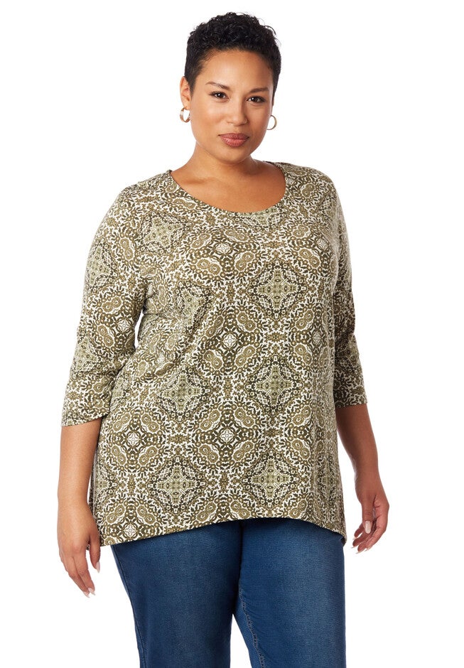 Touch Of Lace Top, GRAPE LEAF, hi-res image number 0