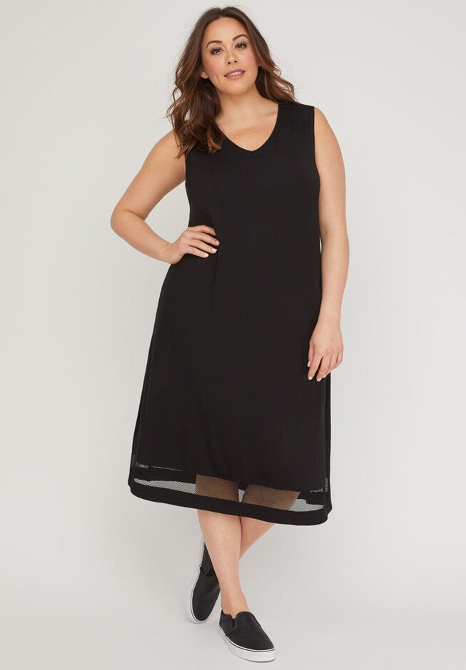 Pure Ease Knit Dress, BLACK, hi-res image number null