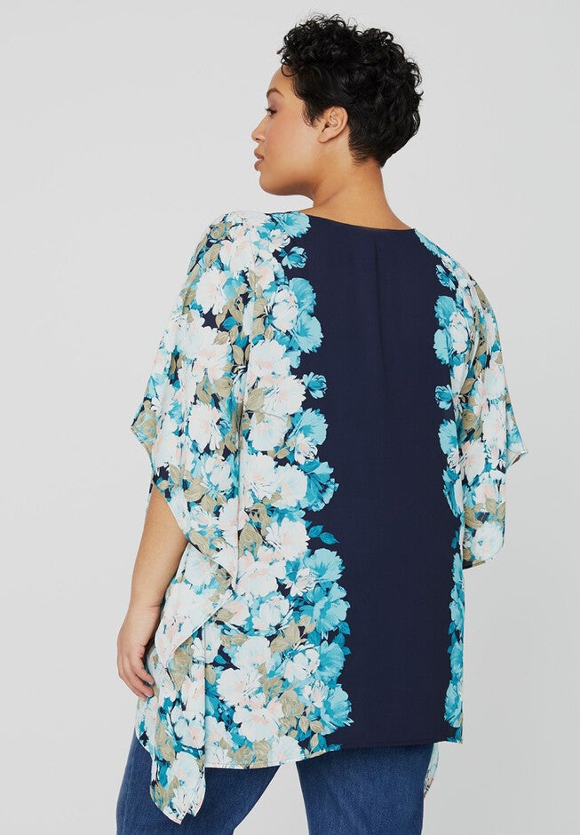 Floral Poncho, , on-hover image number 1