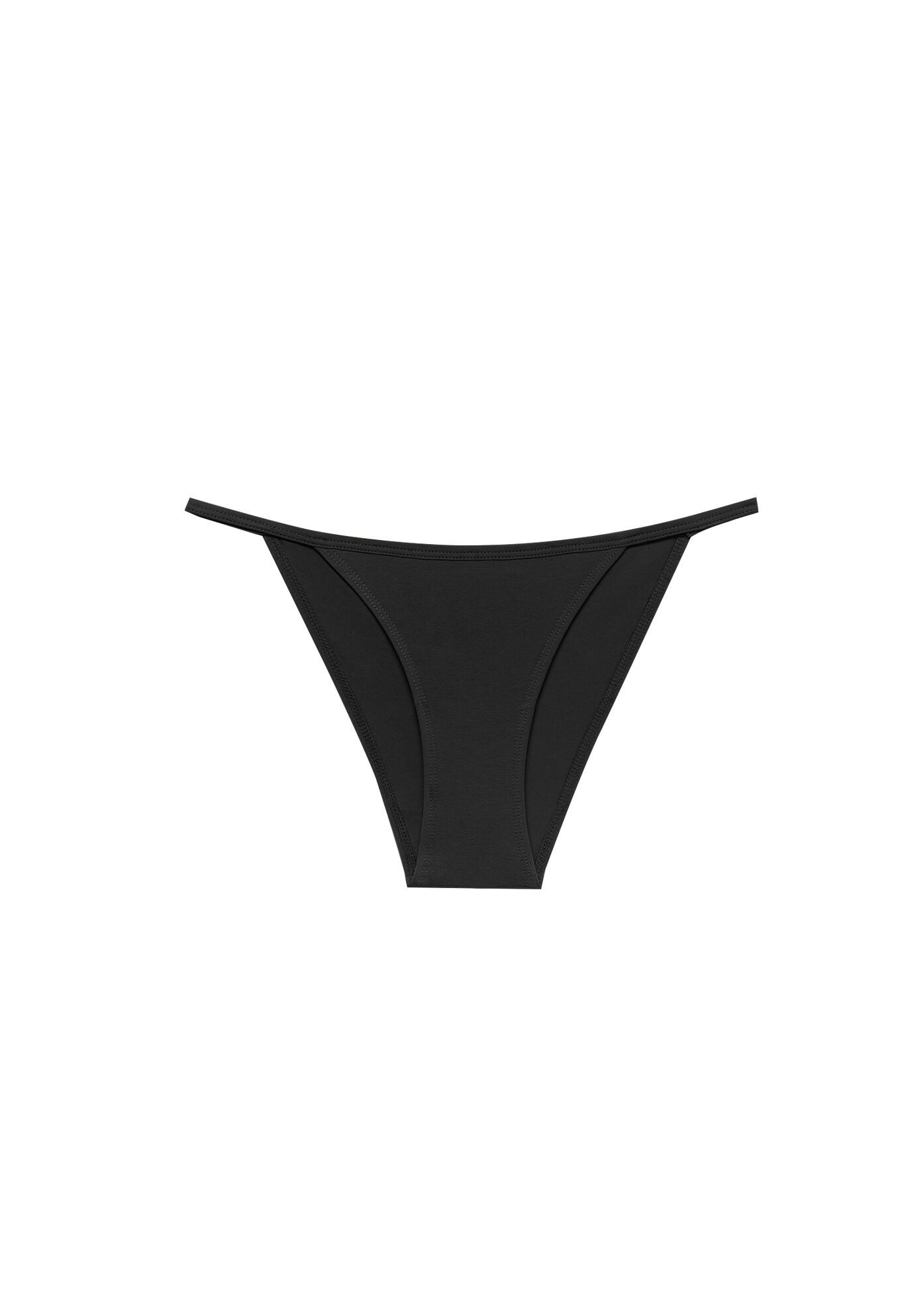 The String Bikini- Cotton, BLACK, on-hover image number 1
