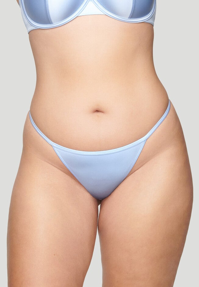 The String Thong - Satin, CRYSTAL SHINE, hi-res image number 0