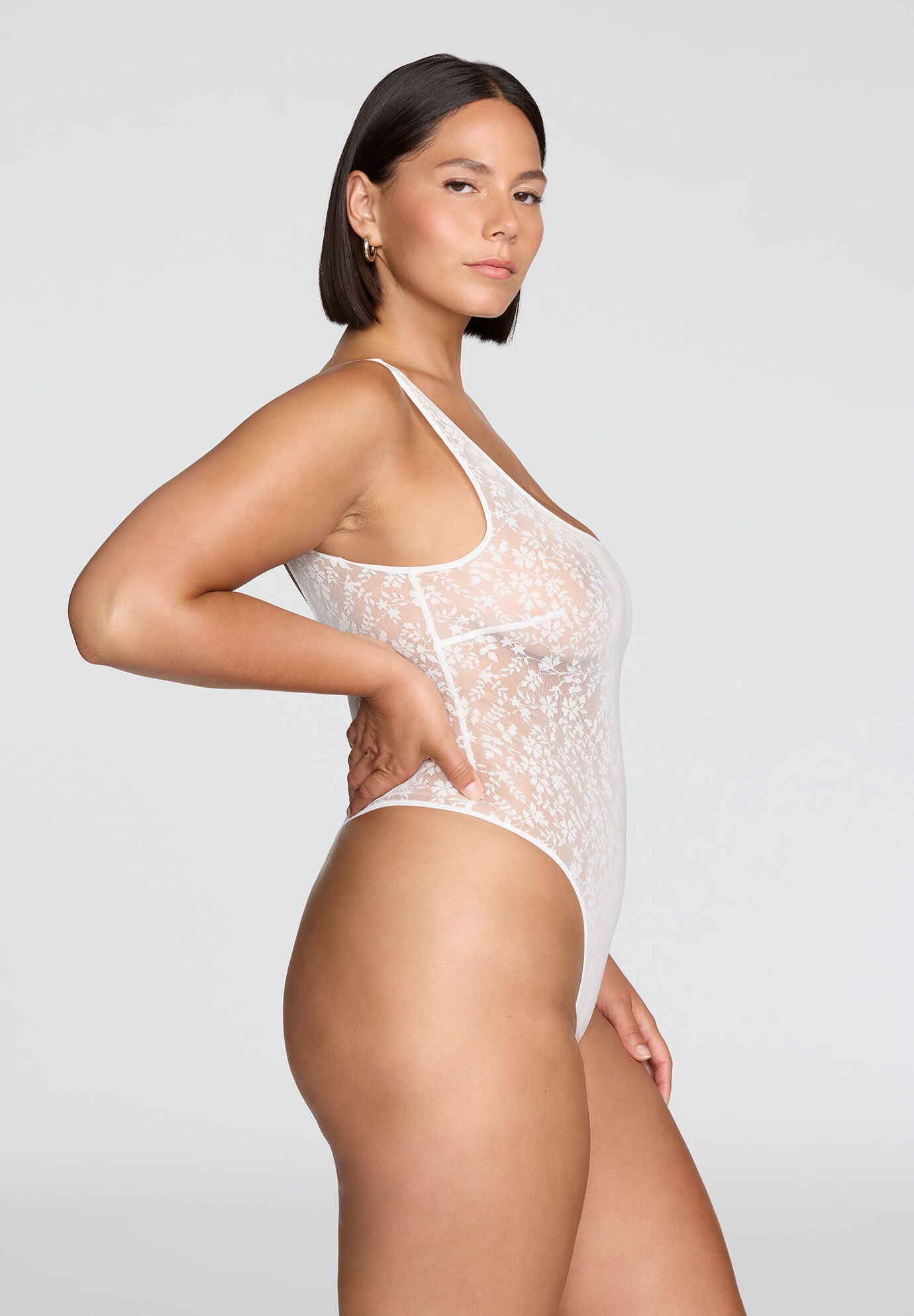 The Bodysuit - Botanical Lace, SALT, alternate image number 2