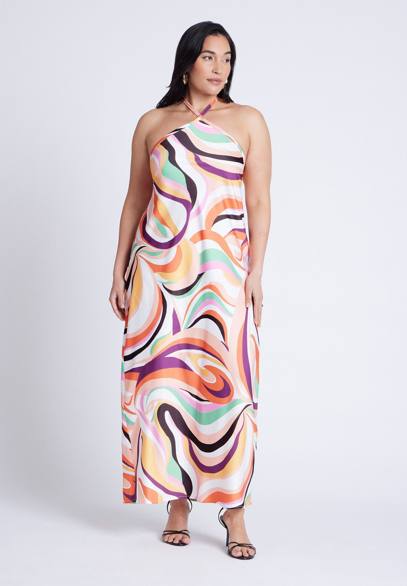 silver graduation dress womansfashion Size:36/30 Black Knot Detail Cutout
