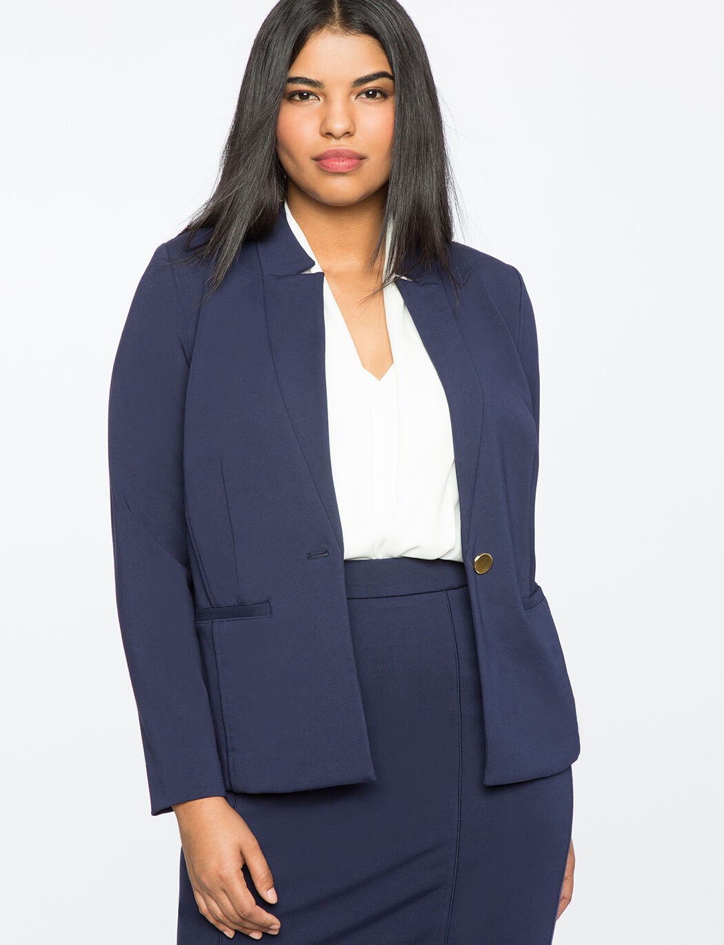 Women 9 to 5 Stretch Work Blazer By ( Size 18 )