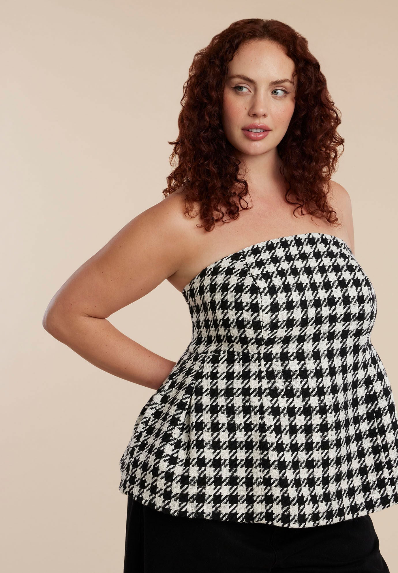 Houndstooth Bustier