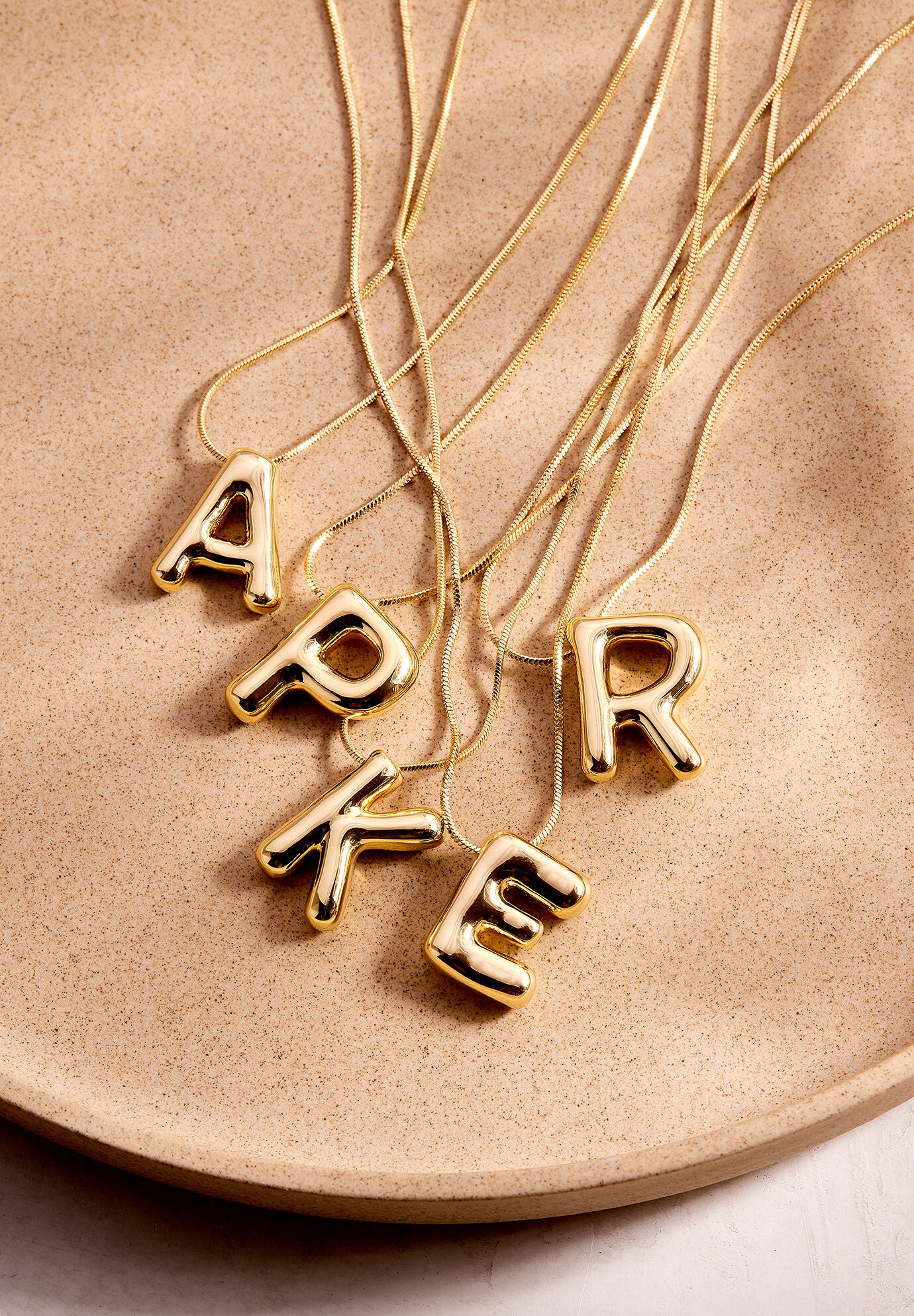 Pippa Bubble Initial Pendant, M, alternate image number 2