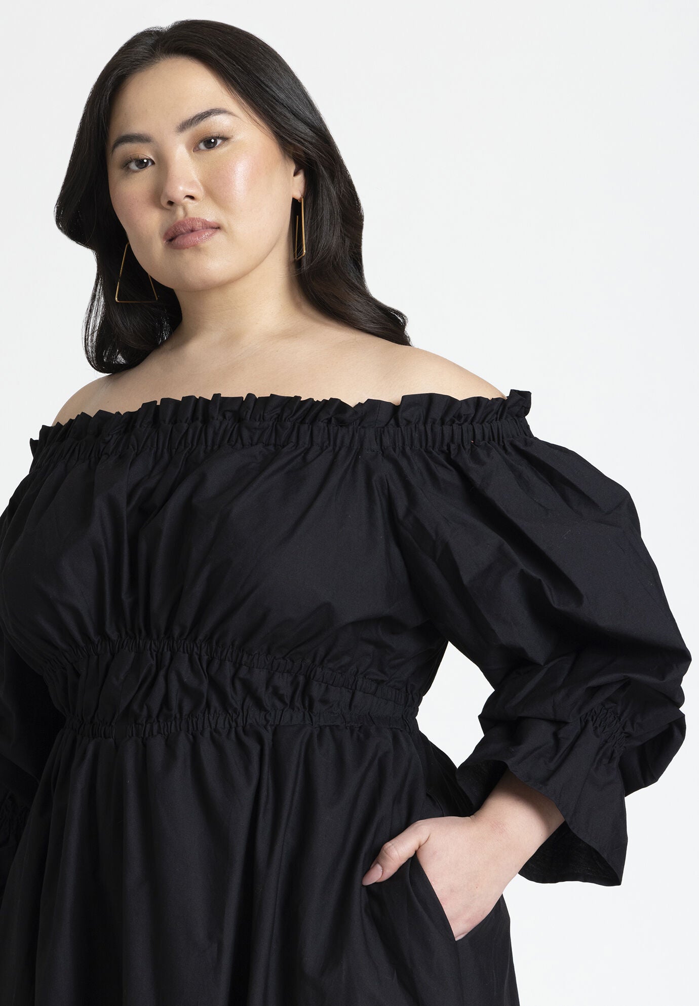 Elowen Backless Ruffle Maxi Dress