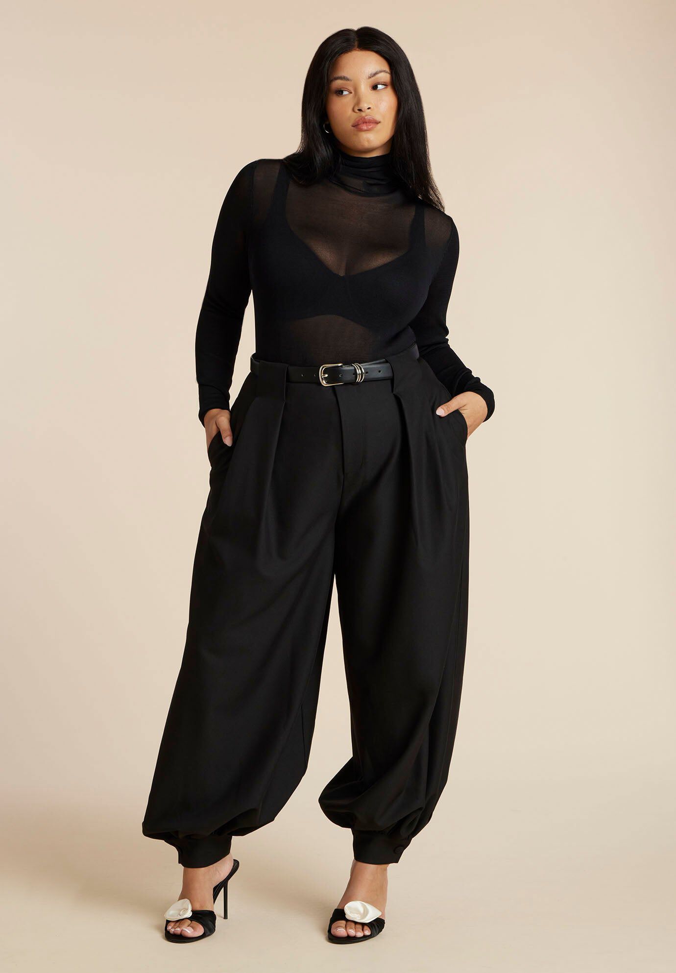 Balloon Trouser With Pleats
