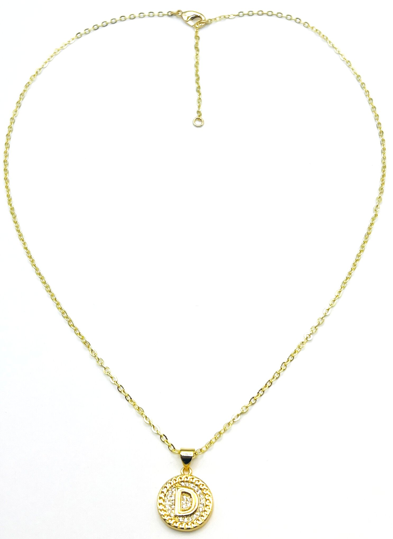 Lustre Initial Necklace, D, hi-res image number 0