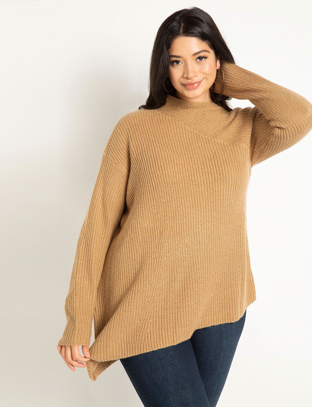 Women Asym Detail Sweater By ( Size 14/16 )