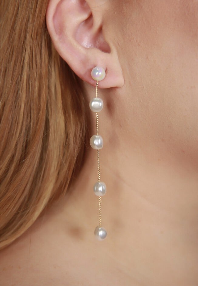 Lucia Pearl Earrings, , on-hover image number null