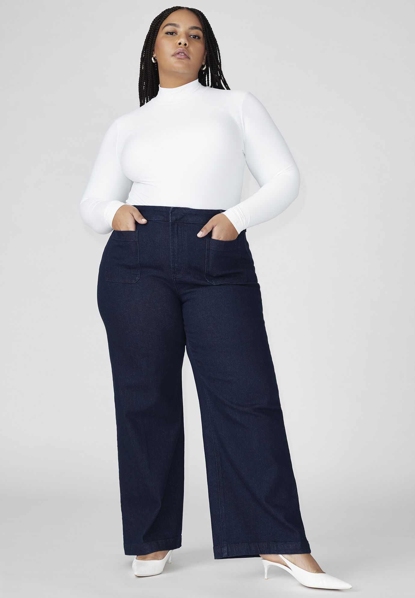 Plus Size Women The Trouser Jean By ( Size 24 )