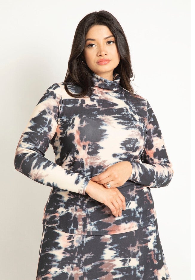 Printed Turtleneck, NATURES TEXTURES, hi-res image number null