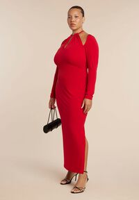 Faux Leather Flare Maxi Dress | ELOQUII