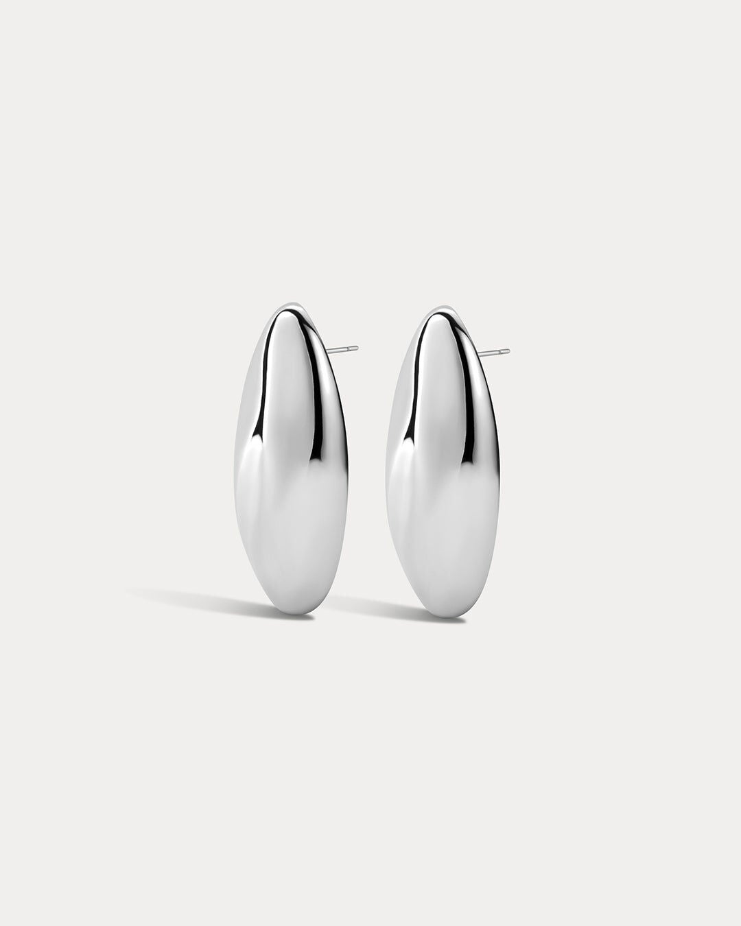 The XL Chrome Orb Studs, SILVER, hi-res image number 0