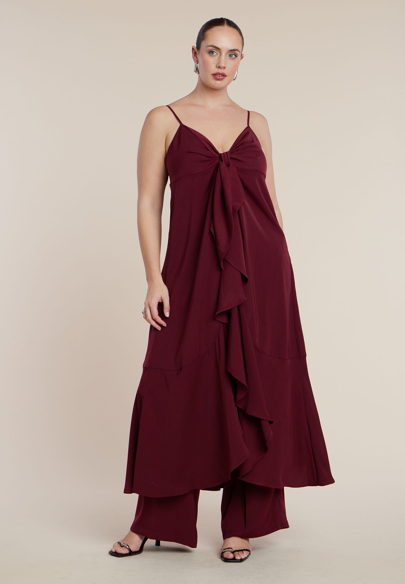 Tie-Front Ruffle Duster