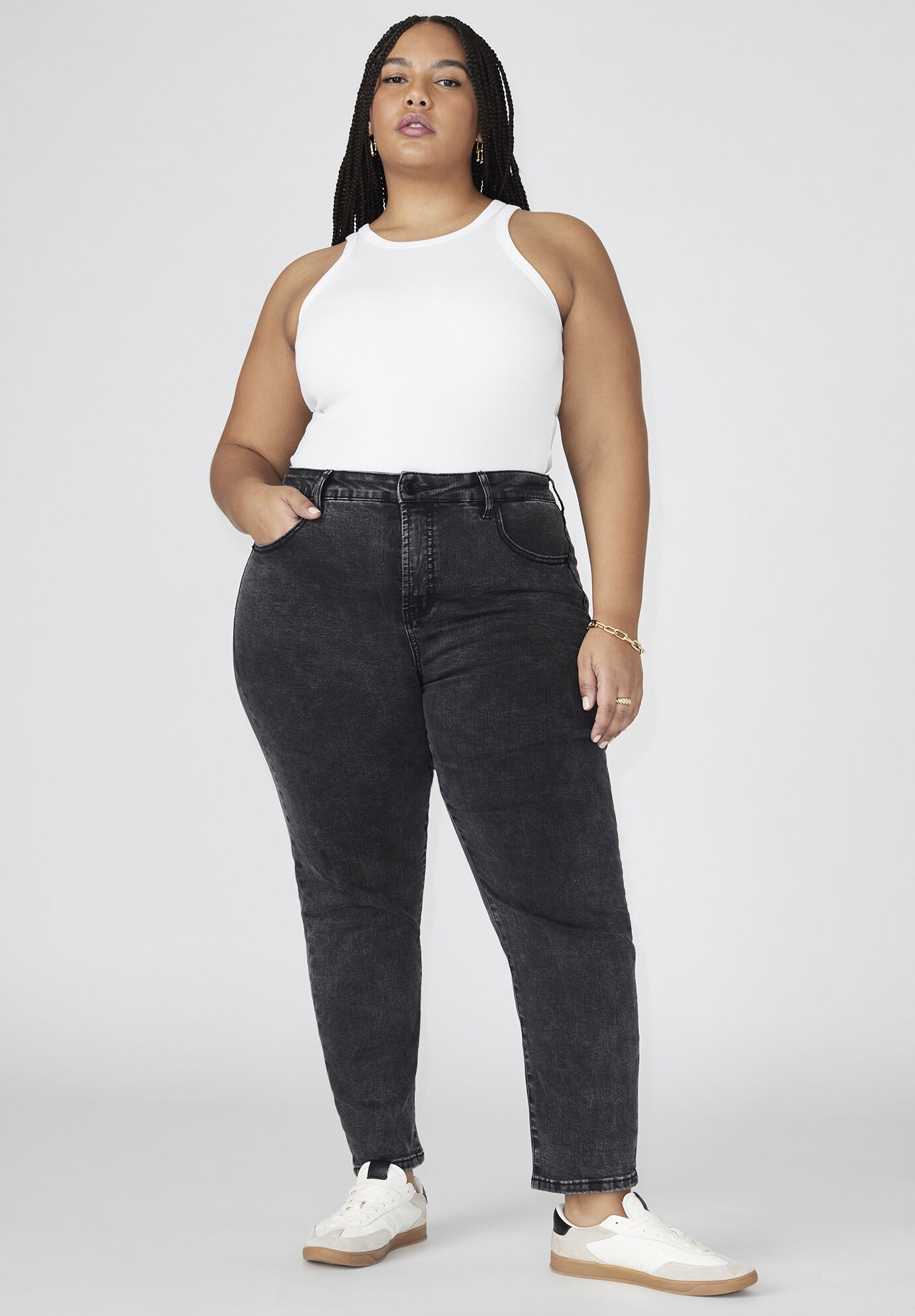 Plus Size Women The Leigh Super Stretch Slim Jean By ( Size 26 )