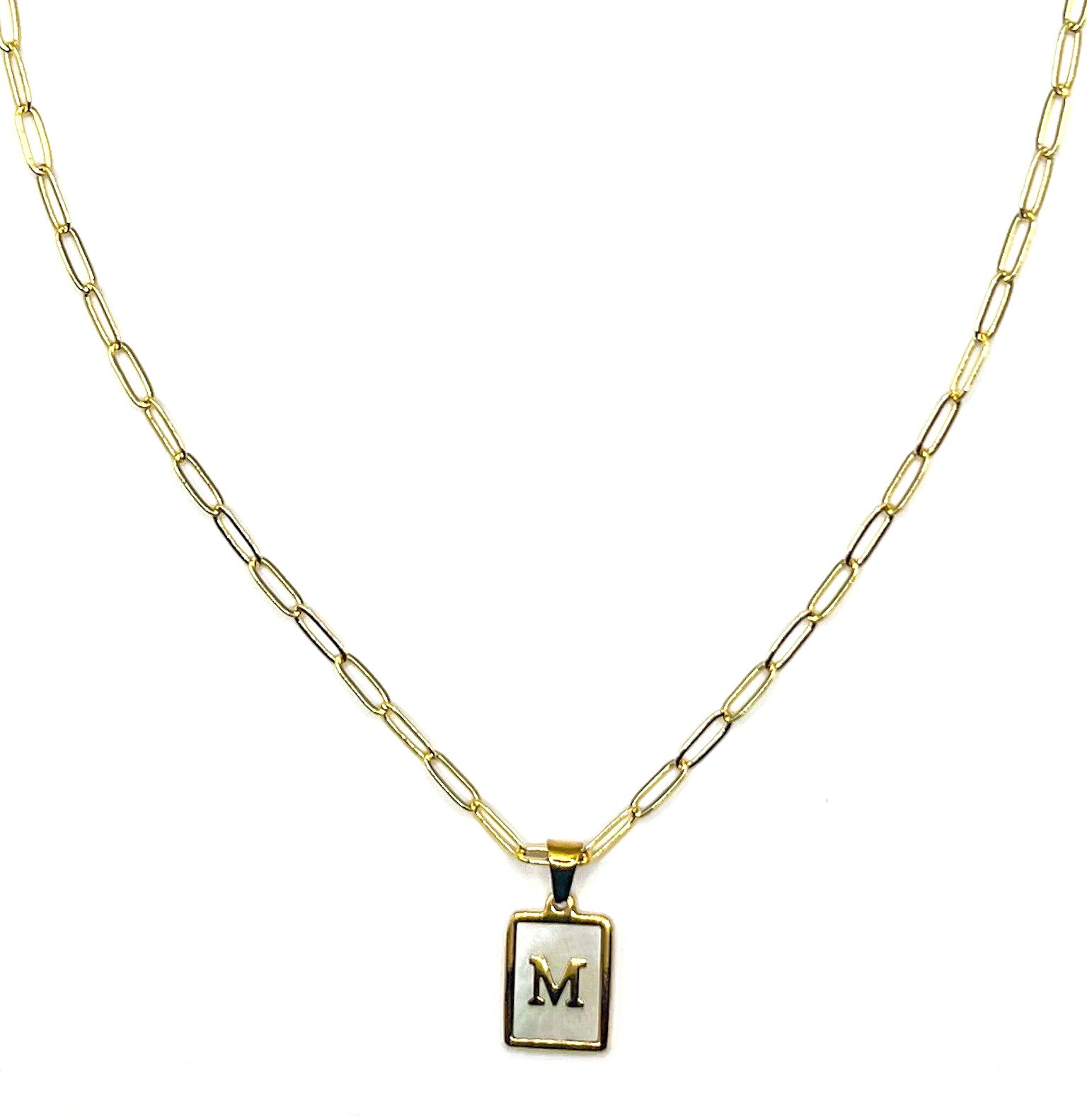 Pearlescent Initial Necklace, M, hi-res image number 0
