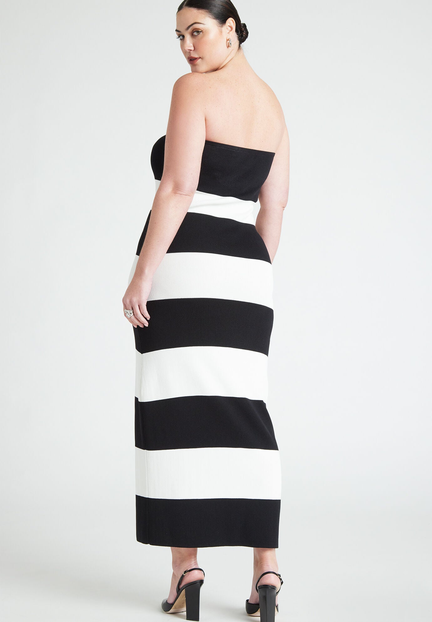 Striped deals tube dress