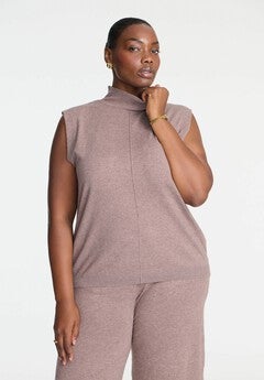 Turtleneck Sleeveless Sweater