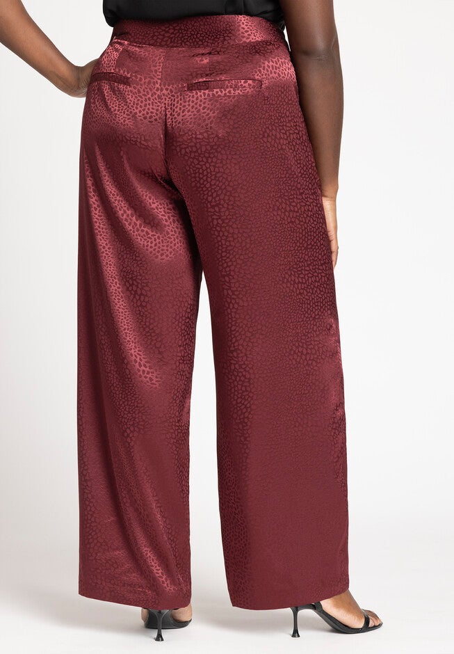 Wide Waistband Trouser, DARK GRAPE, alternate image number null