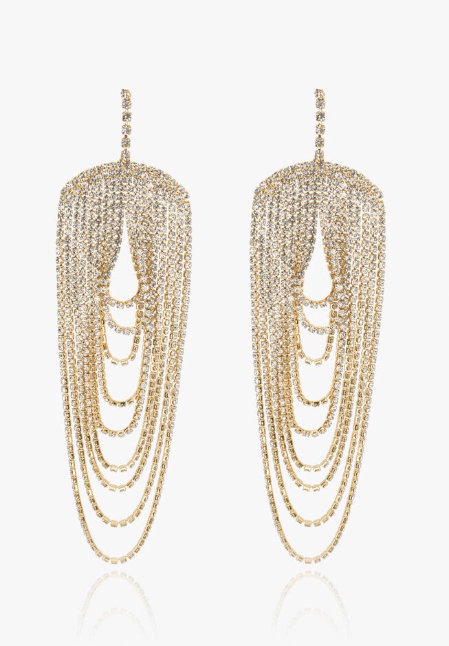 Jacqui Earrings, GOLD, hi-res image number 0