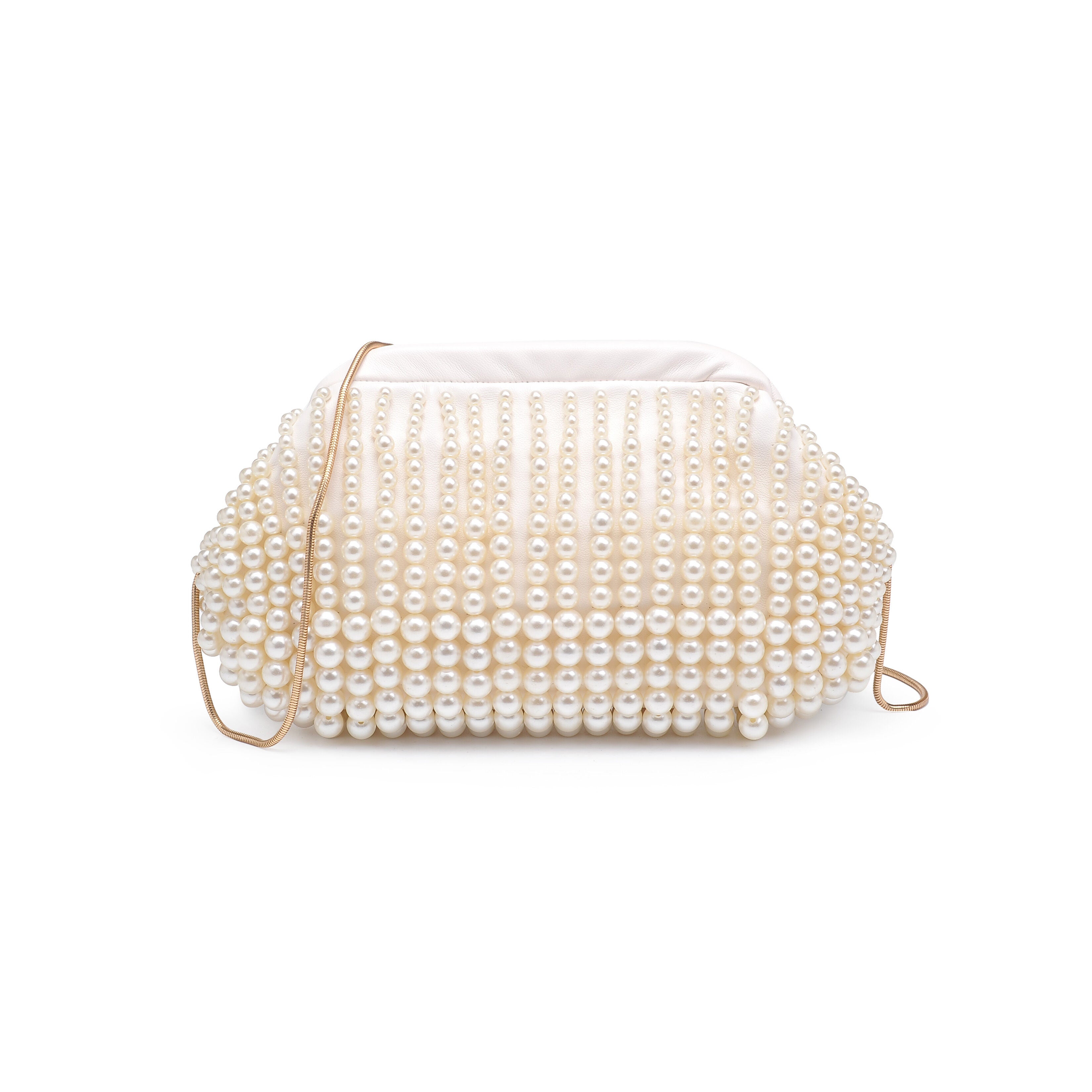 Lydia Pearl Clutch, IVORY, hi-res image number 0